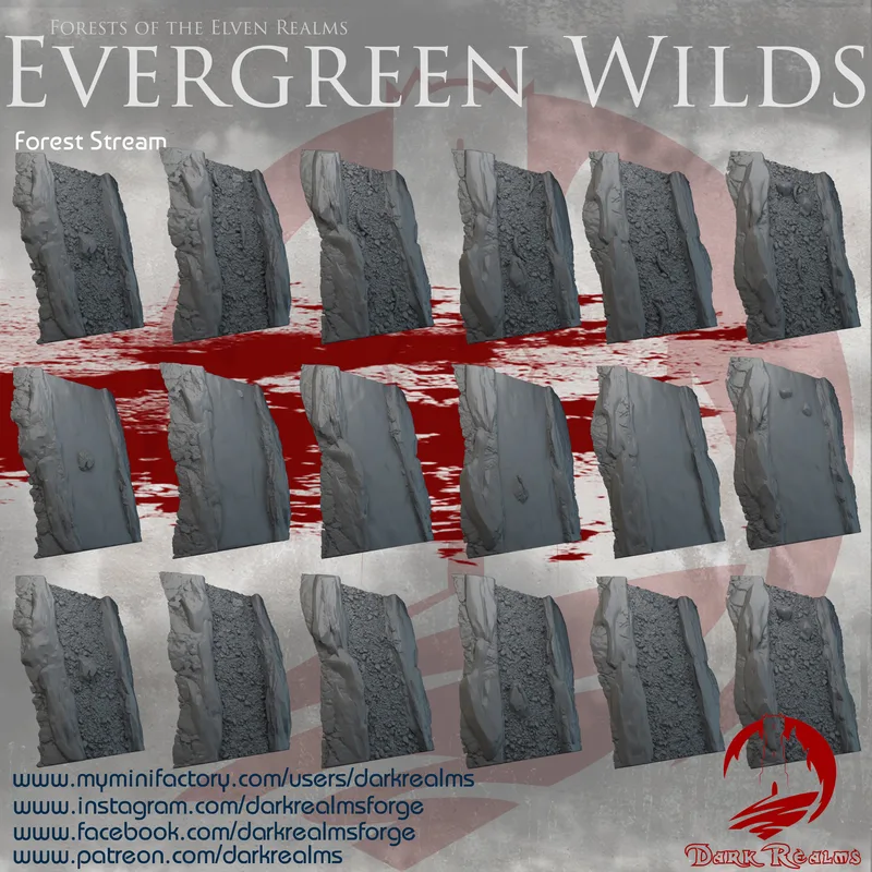 Evergreen Wilds Forest Stream in 10mm