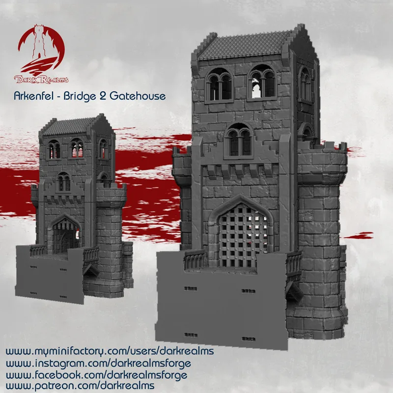 Arkenfel Bridge Gatehouse 10mm
