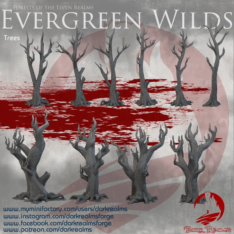 Evergreen Wilds Forest Dead Trees in 10mm