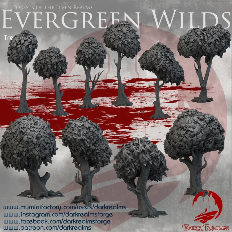 Evergreen Wilds Forest Trees in 10mm