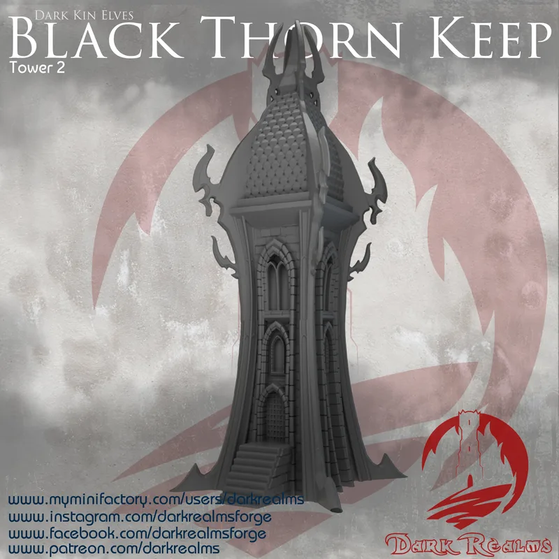Black Thorn Tower 2 in 10mm Scale