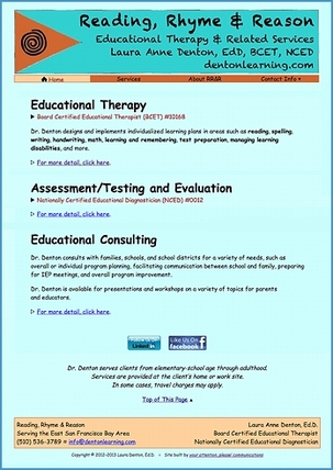 Image of Web site we made