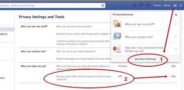 Facebook privacy settings