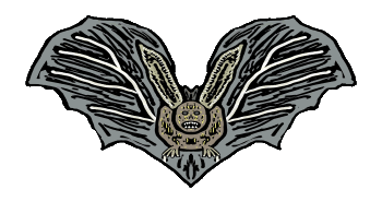 Bat design is loosely based on a real flying bat hoping to capture some of the scare while being obviously fond of this amazing flying mammal.