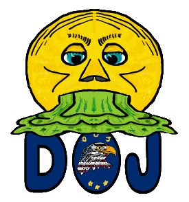 Express your contempt for the DOJ, Department of Justice, with this fun anti DOJ design.