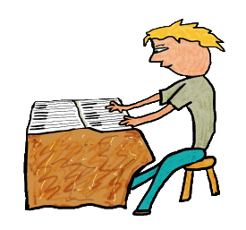 Keyboardist design shows a relaxed keyboard player sat at electronic keyboard.