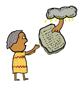 Moses receives the Ten Commandments