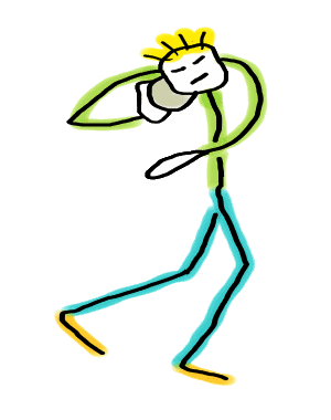 Shot Put Stickman is a fun hand-drawn design featuring our stick figure athlete in mid-throw attempt.  Art and style for shot putters! 