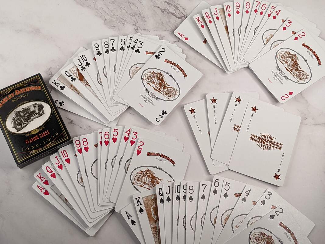 Featured 1930-1950 Harley Davidson Playing Cards