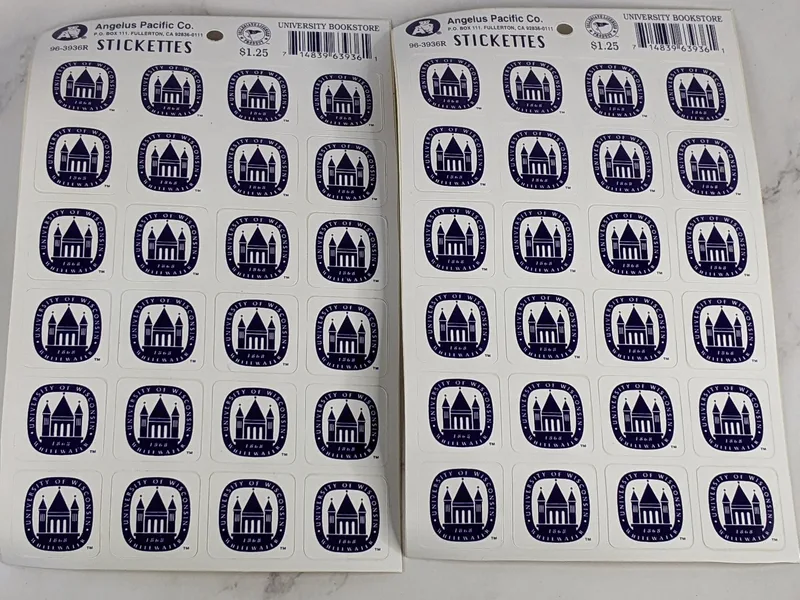 Vintage 1990s UW Whitewater Seal Stickers