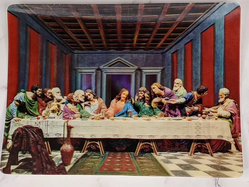 The Last Supper 3-D Vintage Post Card