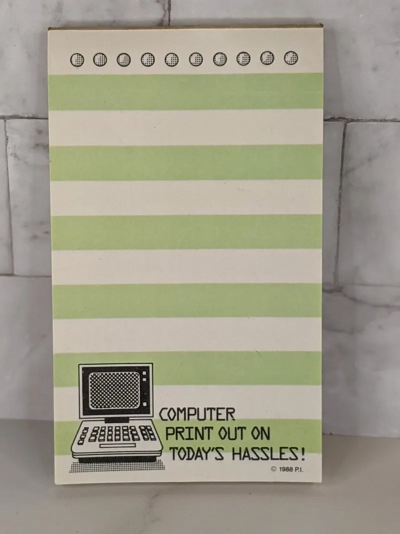 Vintage Computer Magnetic Notepad