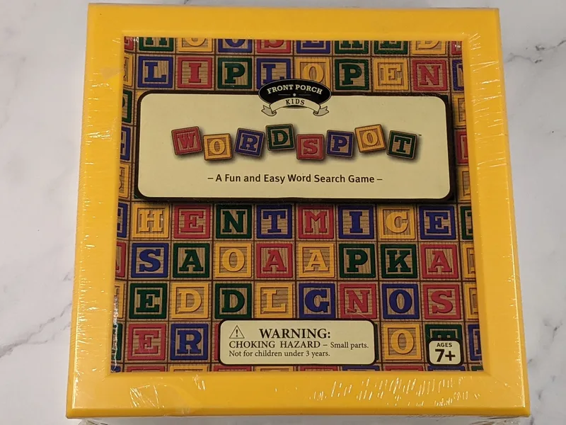 Word Spot Game by Front Porch Kids Classics Family Word Search Letter Tiles New