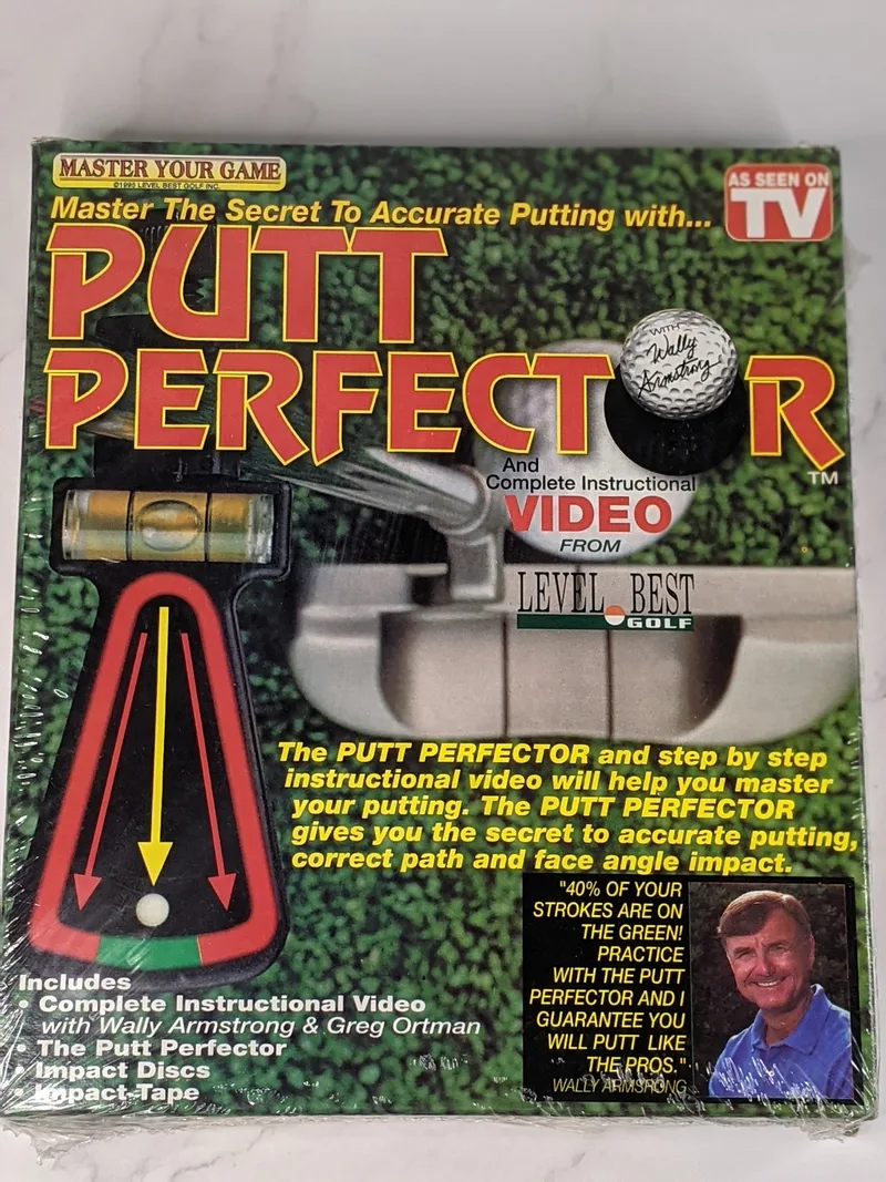 Golf Putt Perfector Master Your Game 1995 Wally Armstrong Instructional Kit New