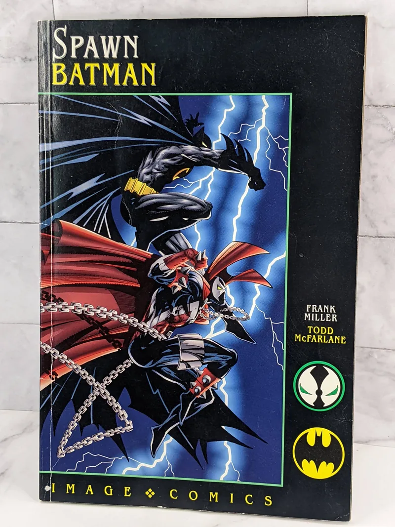 A Spawn Batman Image Comics book with an image of Batman characters on the front.