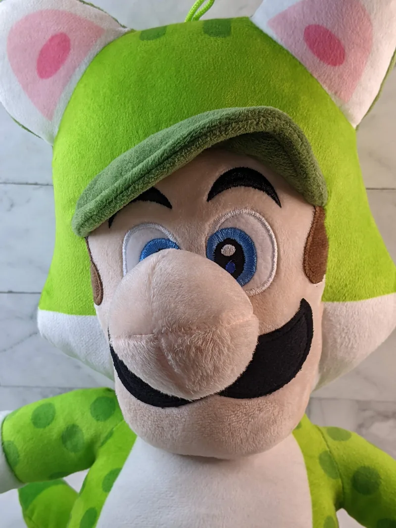 Super Mario Neko Cat Luigi Stuffed Toy