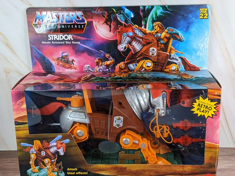 Masters of the Universe toy by Mattel: Stridor Heroic Armored War Horse.