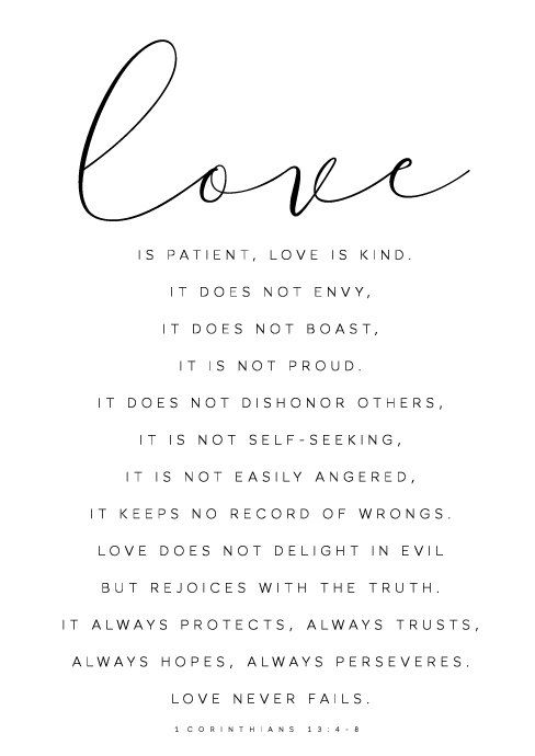 Love is Patient and Kind!