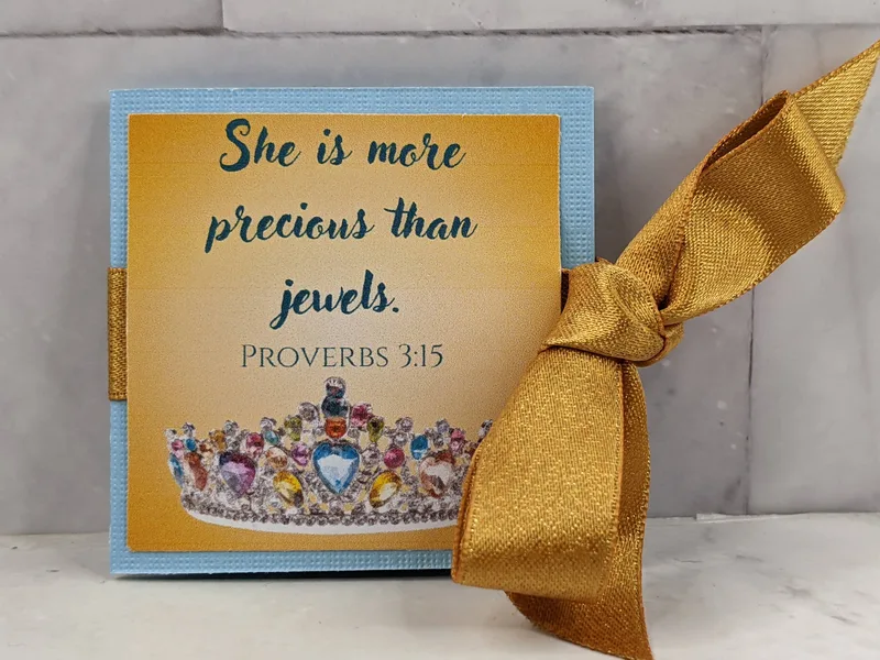 More Precious Than Jewels Mini Notecard