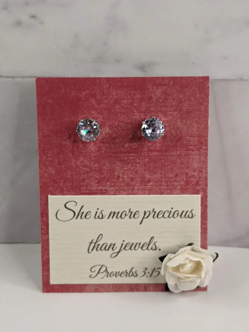 "More Precious than Jewels" Earrings