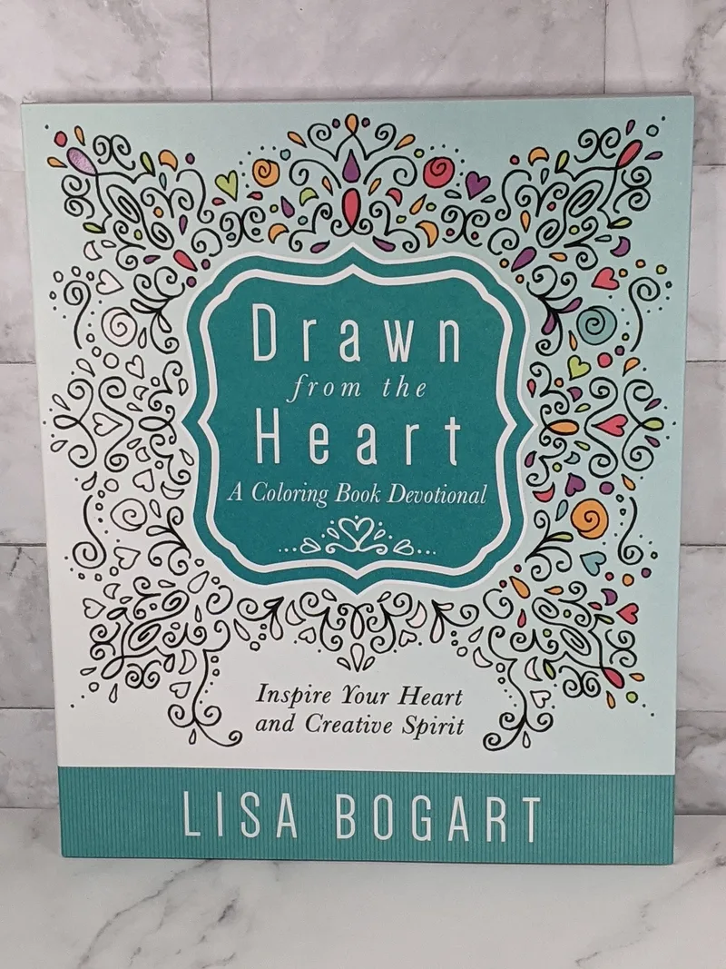 Drawn from the Heart is a Christian coloring book that features devotions and hand-drawn art to color.