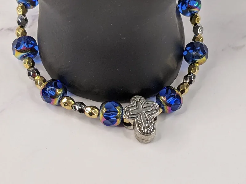 Cross Gem Bracelet