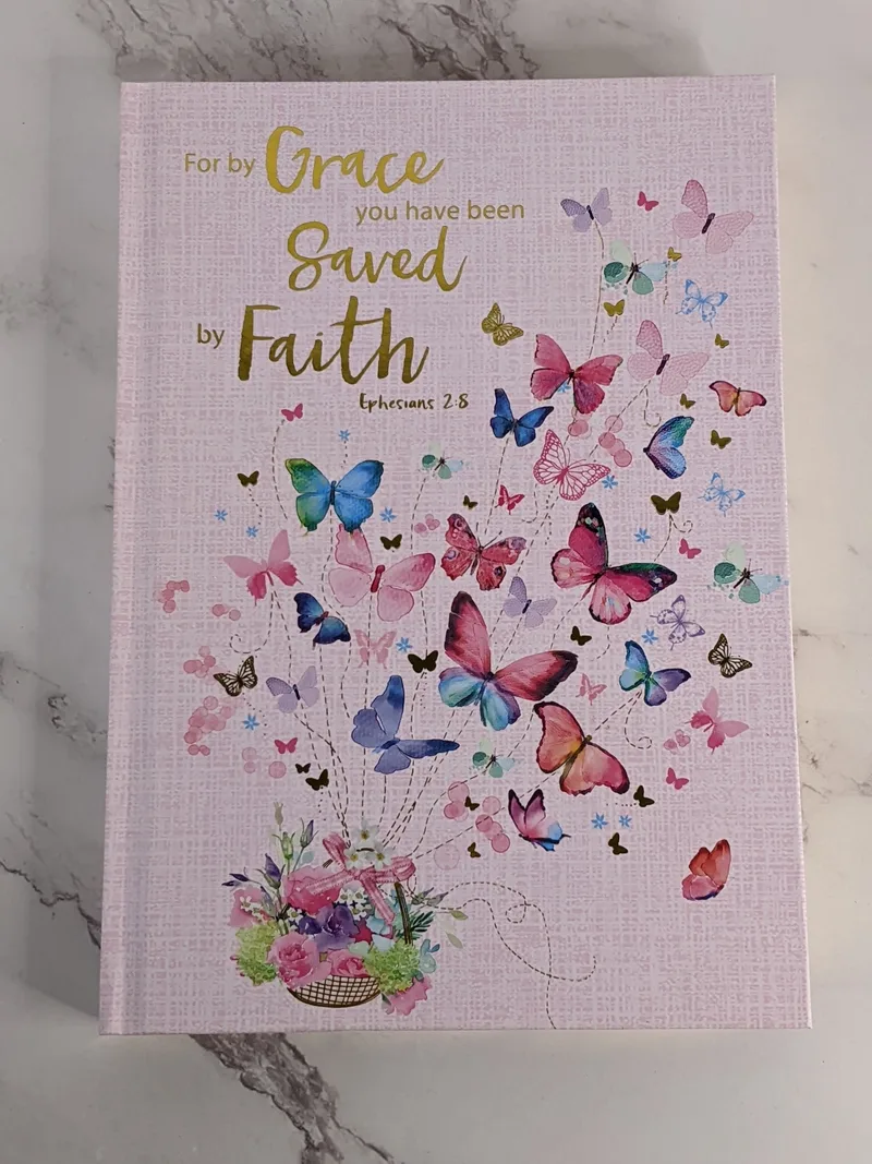 Saved Through Faith Butterfly Journal