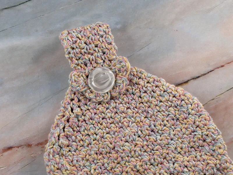 Pastel Crocheted Hand Towel