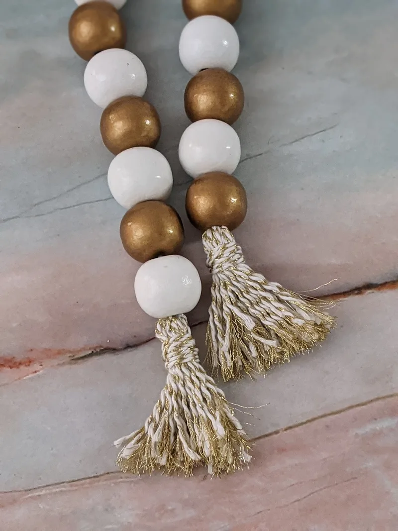 Gold White Garland