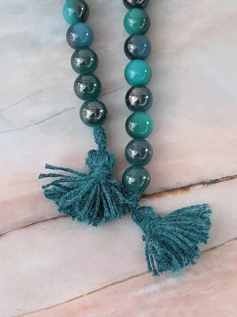 Teal Marble Garland