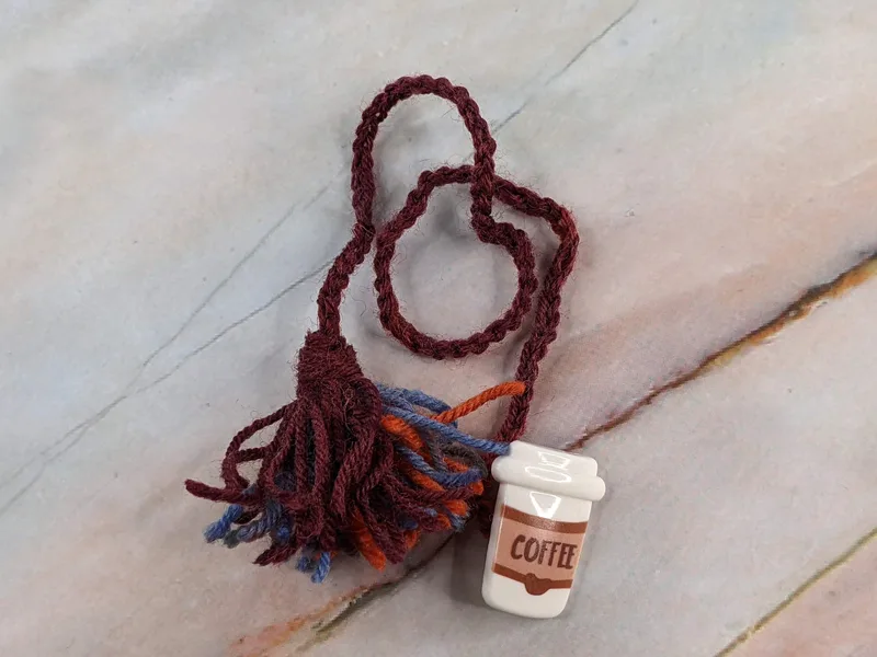 Coffee Tassel Bookmark