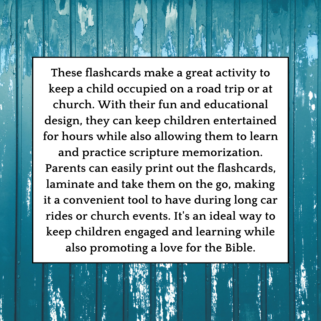Scripture Alphabet Flashcards