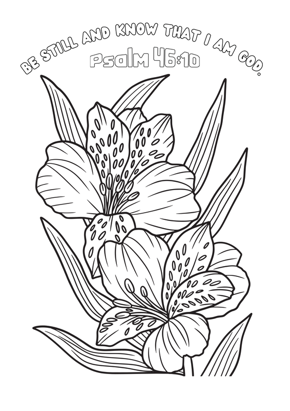 Scripture Coloring Sheet