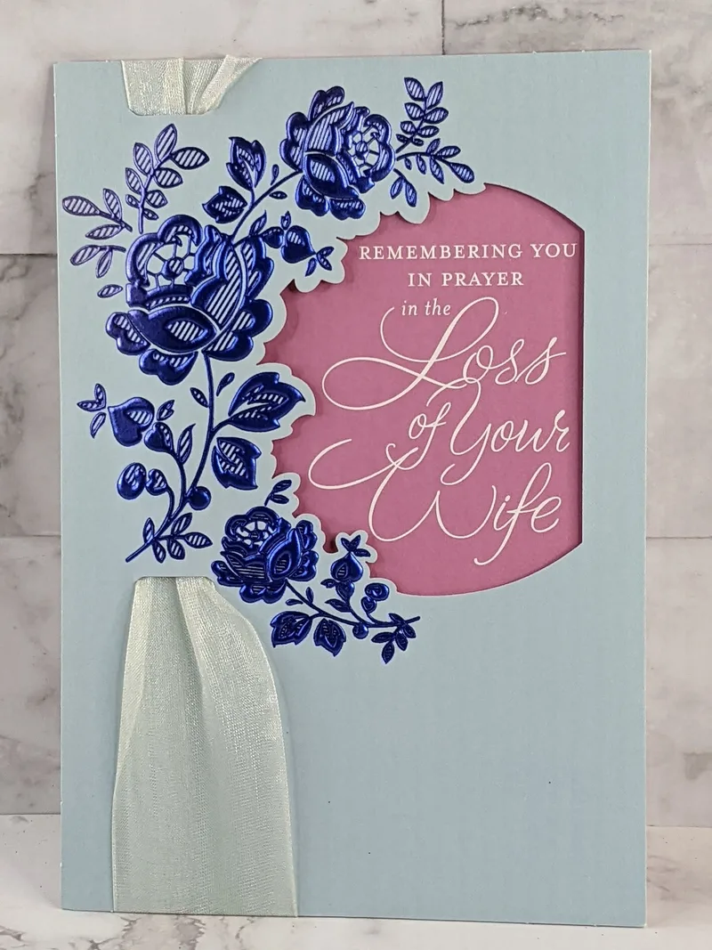 Loss of Wife Caring Sympathy Card