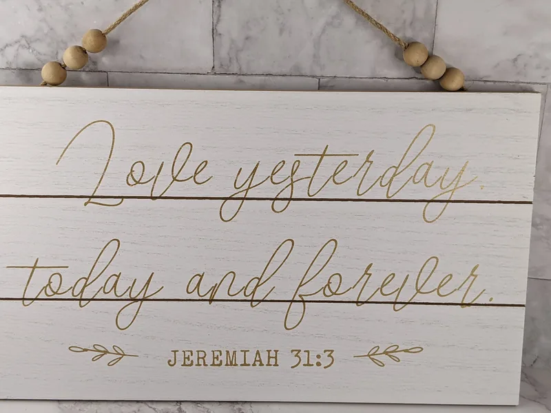 Everlasting Love Sign