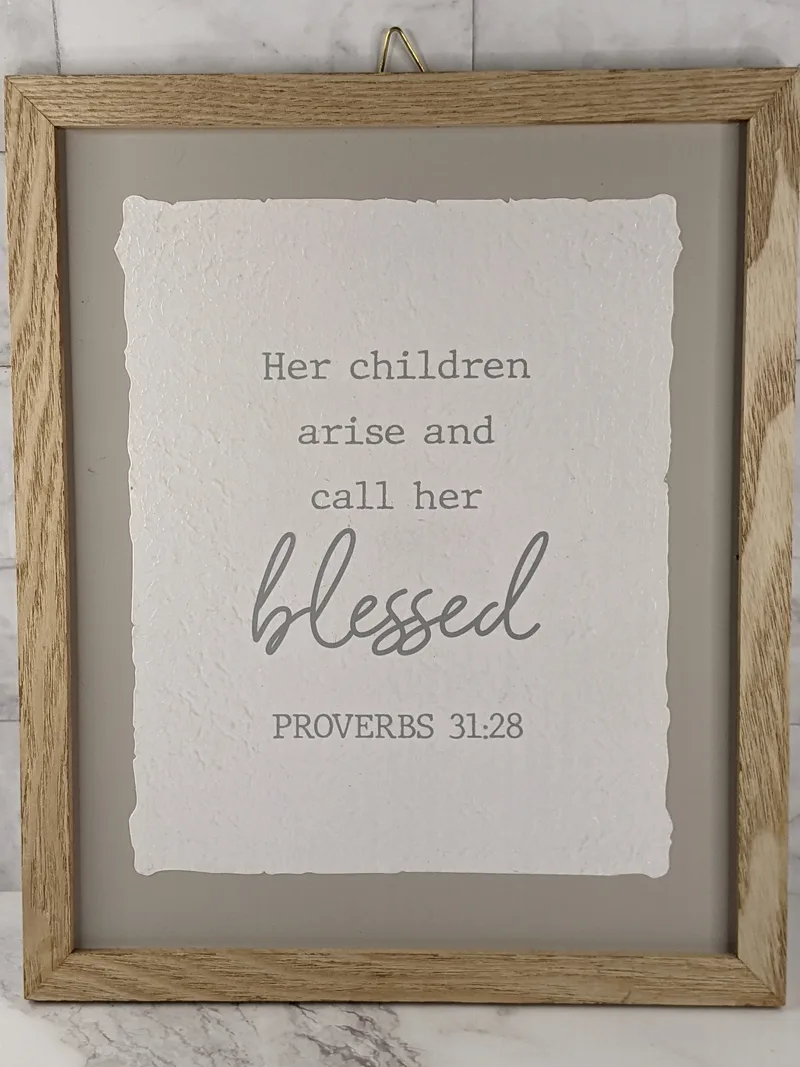 Children Call Her Blessed Sign