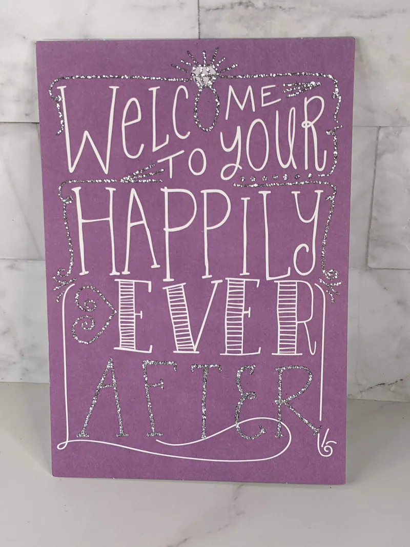 Happily Ever After Wedding Card