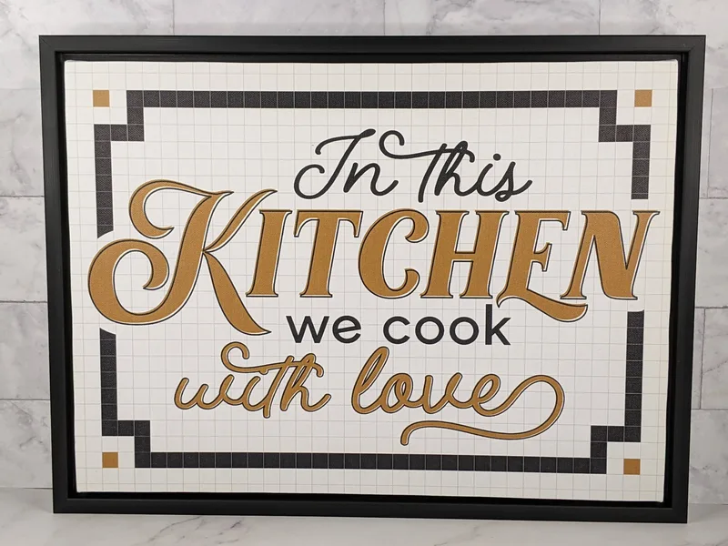 In this Kitchen Sign