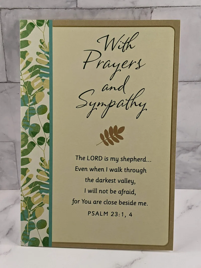 With Prayers Sympathy Card