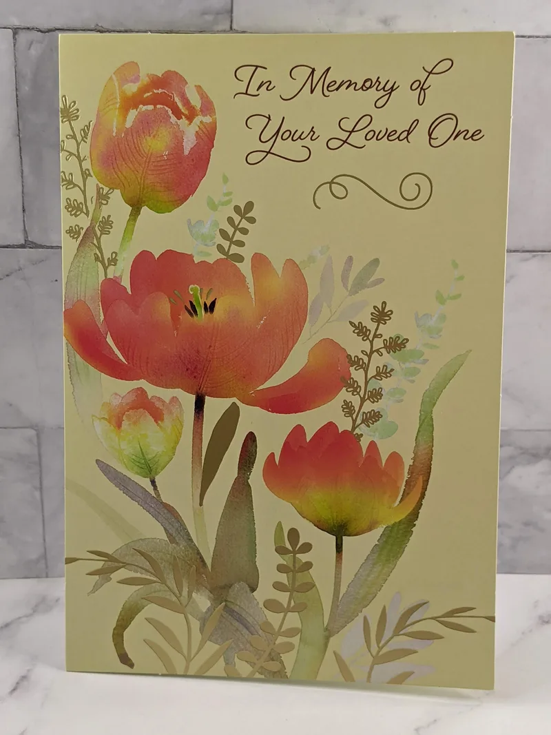 In Memory of Loved One Sympathy Card