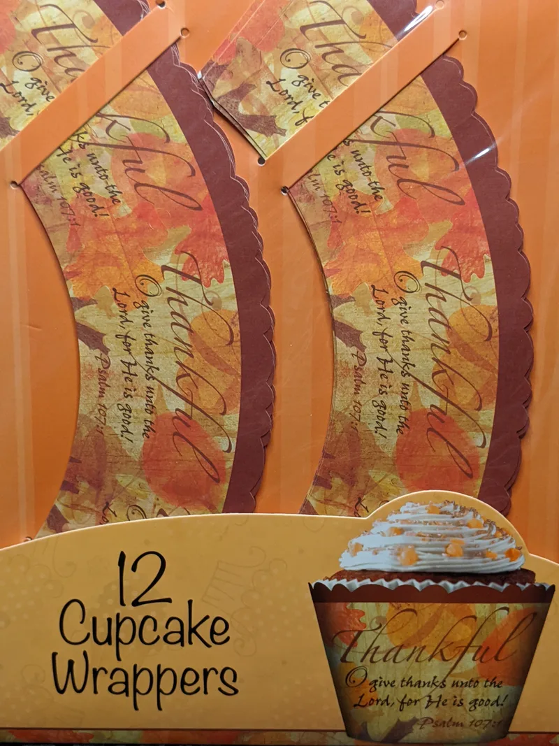 Thankful Cupcake Wrappers