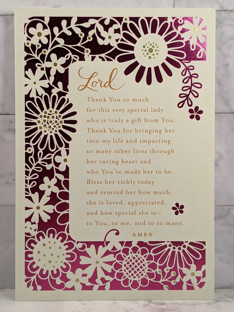 Prayer Mother's Day Card for a Mom in Your Life