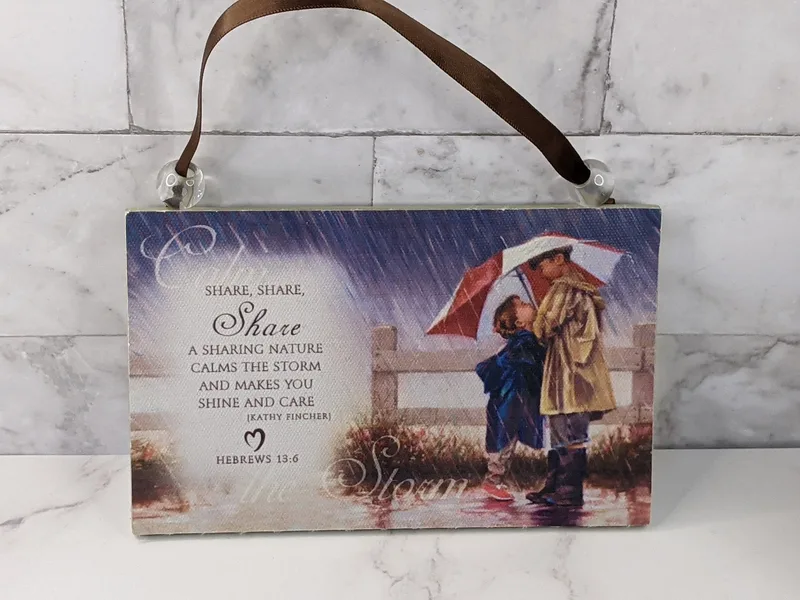 Hebrews 13:6 Quote Plaque