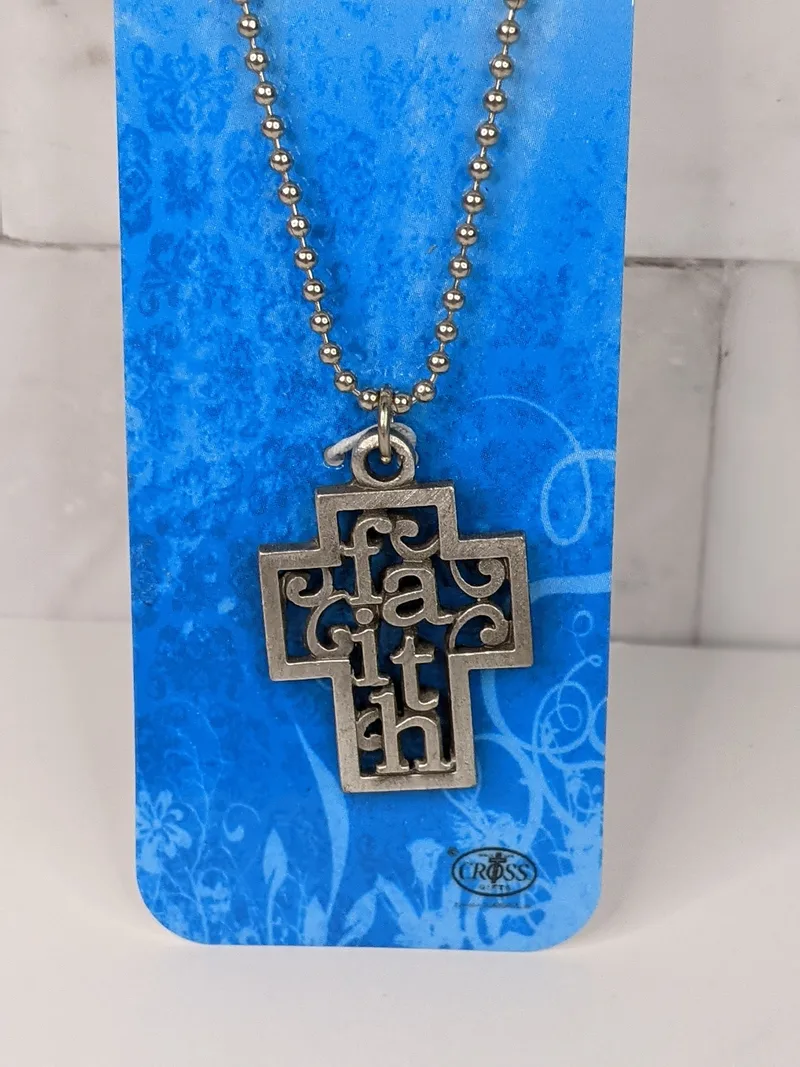 Faith Cross Necklace & Bookmark
