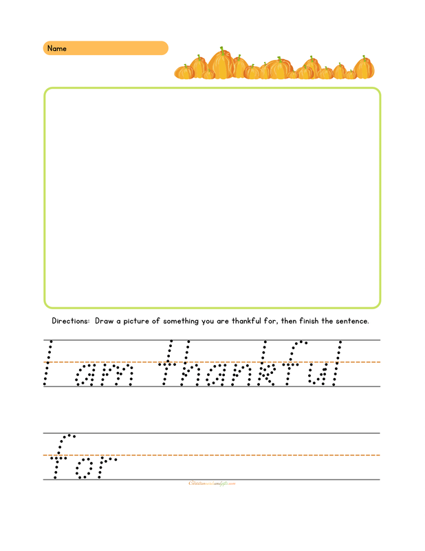 Free Printable Thanksgiving Activity