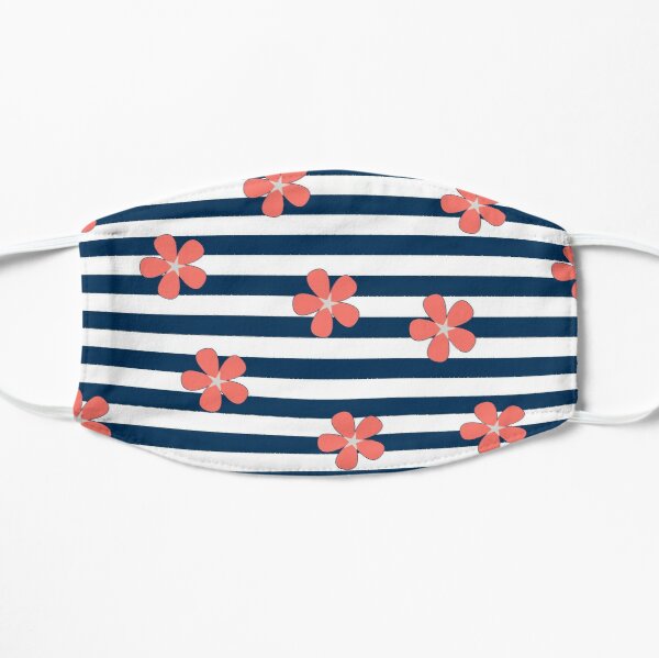 nautical blossom face mask by merry makewell designs