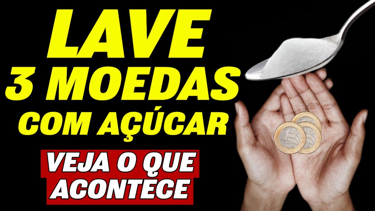LAVE UMA MOEDA COM AÇÚCAR E VEJA O QUE ACONTECE