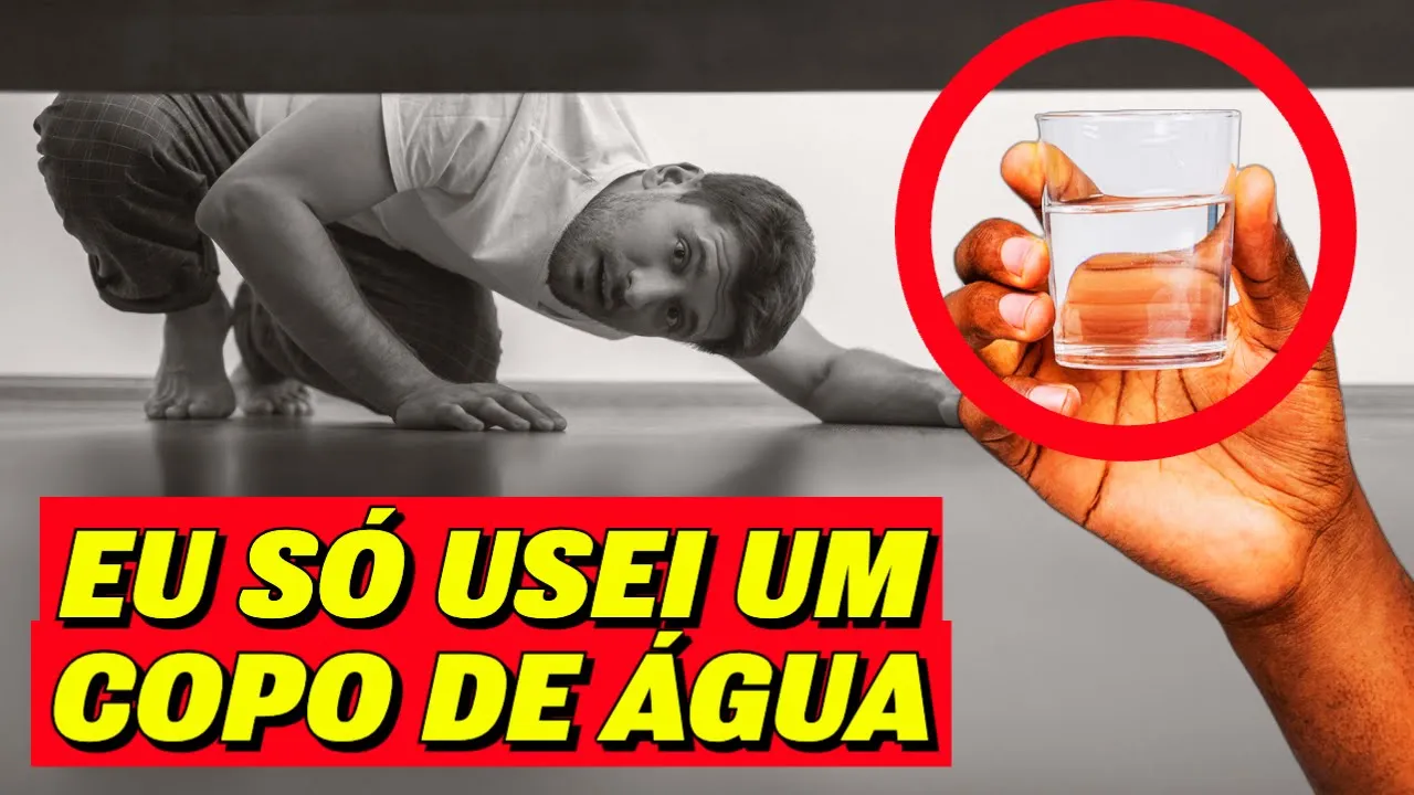 PONHA UM COPO DE ÁGUA DEBAIXO DA CAMA DURANTE 1 NOITE E VEJA O QUE ACONTECE
