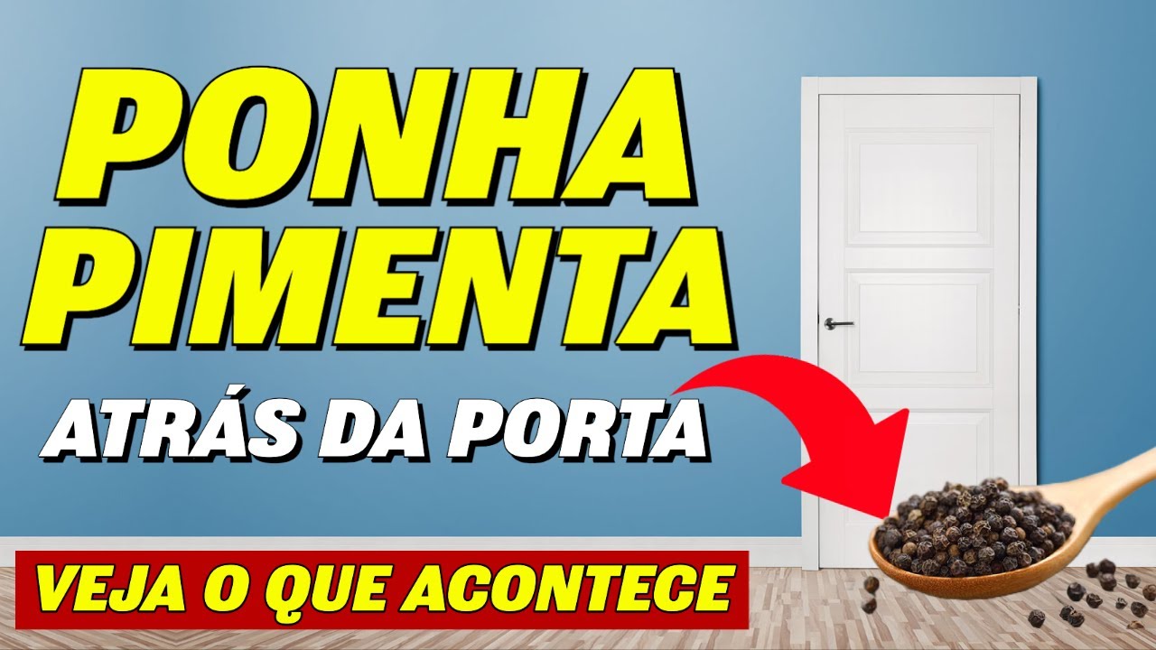 COLOQUE PIMENTA ATRÁS DA PORTA E VEJA O QUE ACONTECE