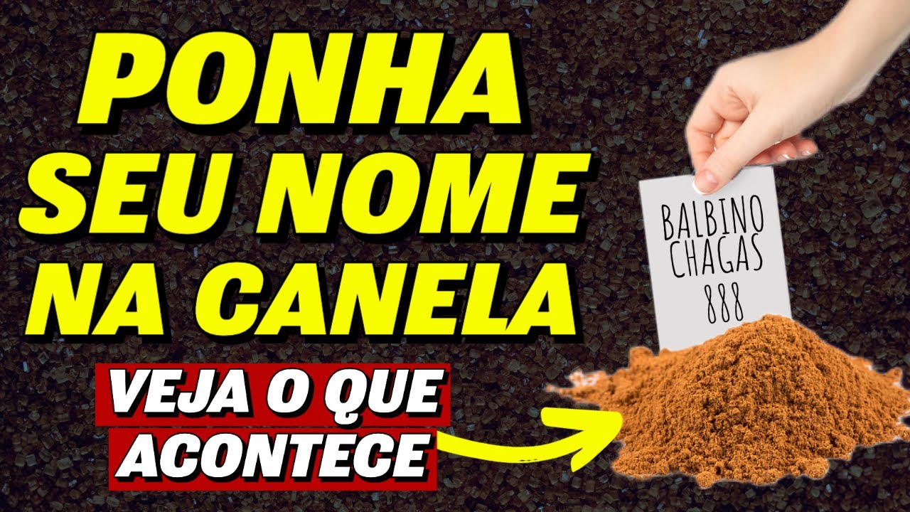 COLOQUE SEU NOME NA CANELA EM PÓ E VEJA O QUE ACONTECE